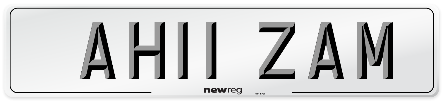 AH11 ZAM Number Plate from New Reg